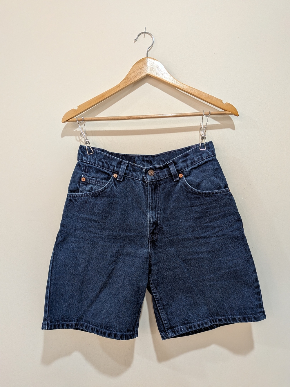 Levi's RARE Orange Tab High-waisted Denim Shorts - Vintage Jrs 5/W 0